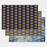 [ Thumbnail: Fun, Colorful, Rainbow Spectrum Pattern 13 Event # Wrapping Paper Sheets ]