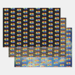 [ Thumbnail: Fun, Colorful, Rainbow Spectrum Pattern 42 Event # Wrapping Paper Sheets ]