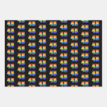 [ Thumbnail: Fun, Colorful, Rainbow Spectrum Pattern 45 Event # Wrapping Paper Sheets ]
