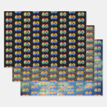 [ Thumbnail: Fun, Colorful, Rainbow Spectrum Pattern 60 Event # Wrapping Paper Sheets ]