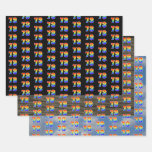 [ Thumbnail: Fun, Colorful, Rainbow Spectrum Pattern 73 Event # Wrapping Paper Sheets ]