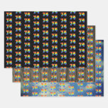 [ Thumbnail: Fun, Colorful, Rainbow Spectrum Pattern 74 Event # Wrapping Paper Sheets ]