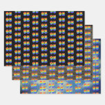[ Thumbnail: Fun, Colorful, Rainbow Spectrum Pattern 95 Event # Wrapping Paper Sheets ]