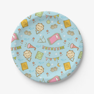Fun Colorful Ramadan & Eid Party Paper Plates
