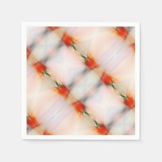 Fun Colorful Red Pepper Food Abstract Art Pattern