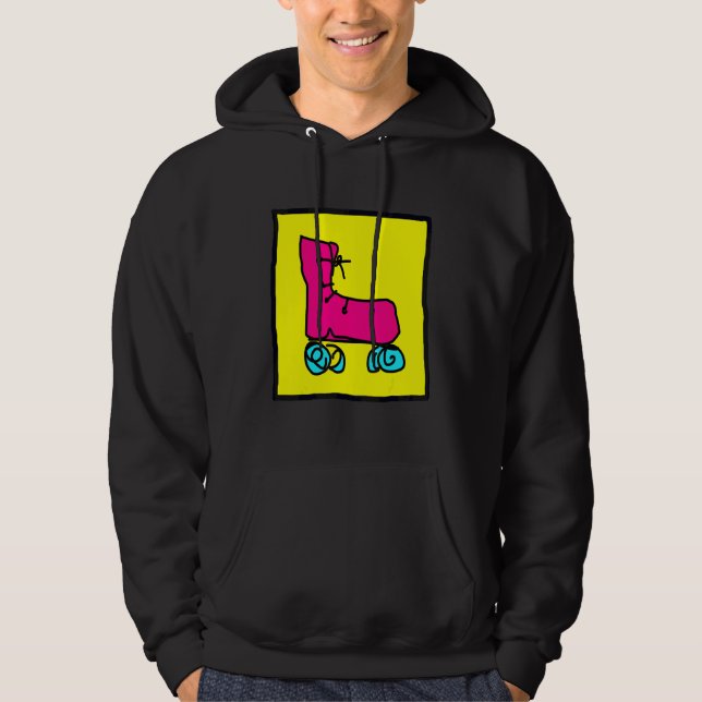 Fun Colorful Roller Skates Hoodie (Front)