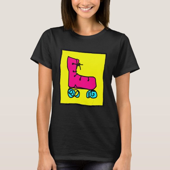 Fun Colorful Roller Skates T-Shirt (Front)
