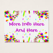 Fun Colorful Save The Date! Card (Back)