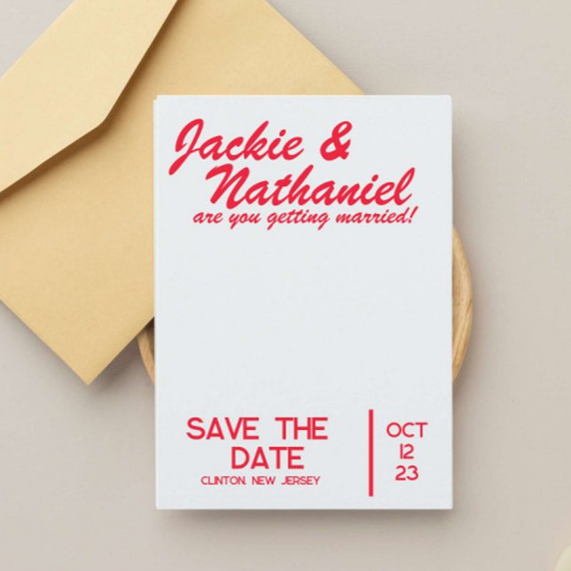 fun colorful save the date wedding  invitation (Creator Uploaded)