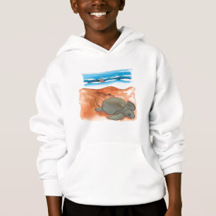 Fun Colorful Sea Turtle Beach Boy's Hoodie