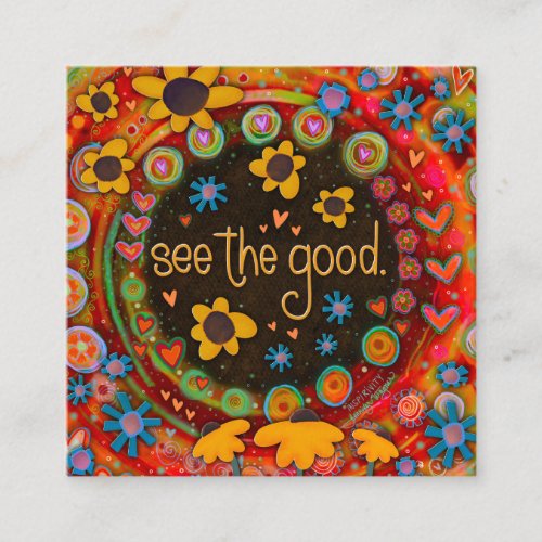 Fun Colorful See The Good Inspiring Kindness Cards