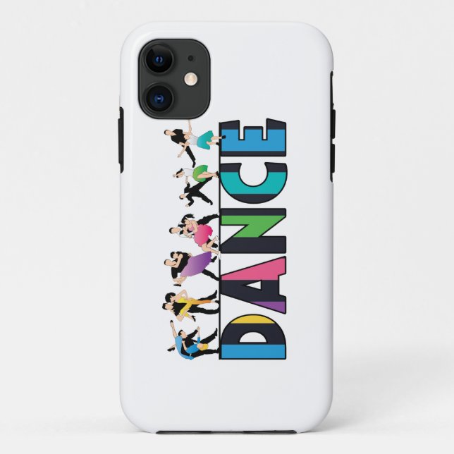 Fun & Colorful Striped Dancers Dance Case-Mate iPhone Case (Back)