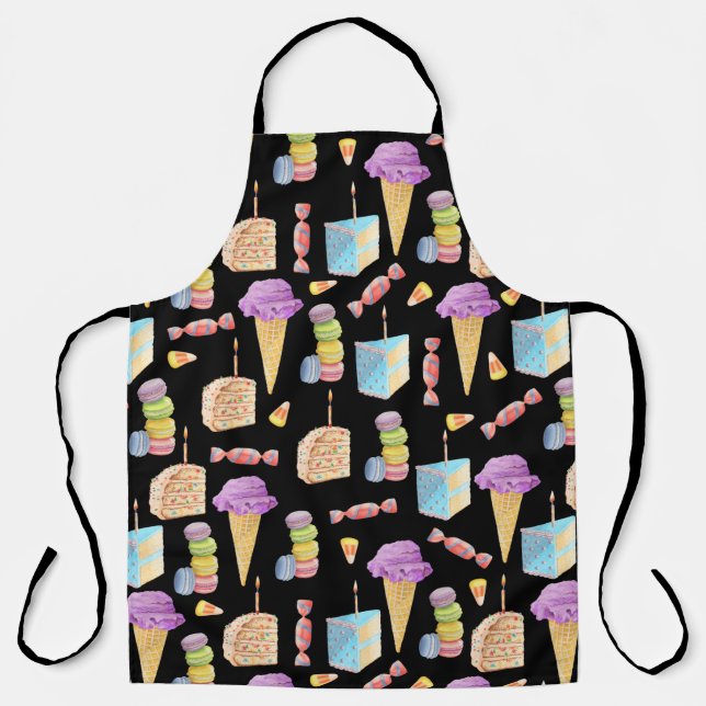 Fun Colorful Sweets Desserts  Apron (Front)