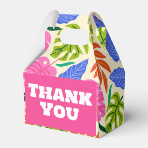 Fun colorful thank you treat/favor/gift boxes