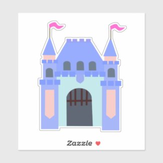 Fun Colorful Theme Park Style Castle