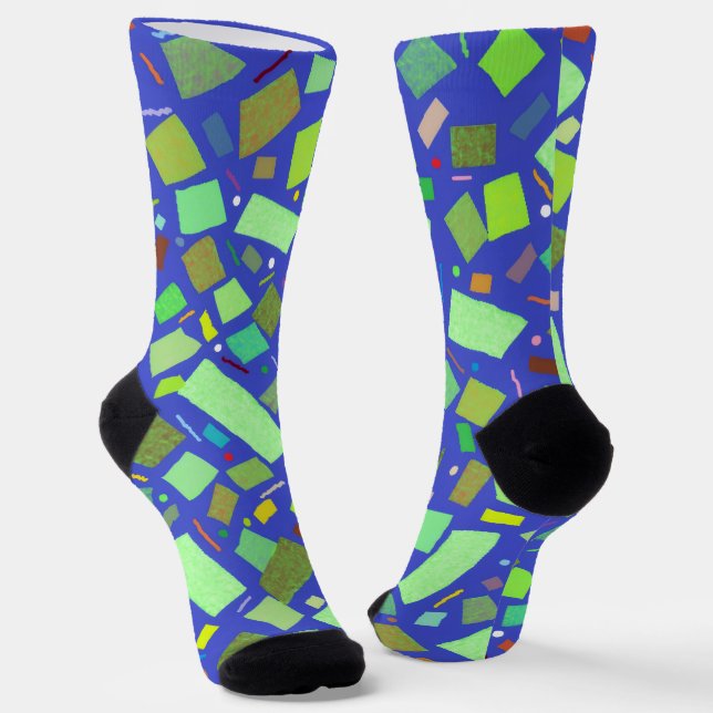 Fun, colorful & trendy crew socks (Angled)