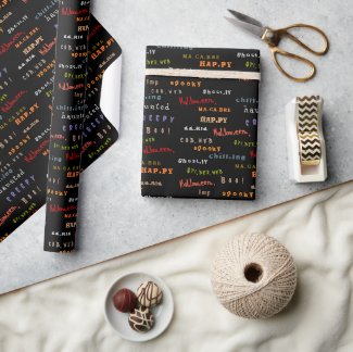 Fun & Colorful Typography Halloween Holiday Spirit