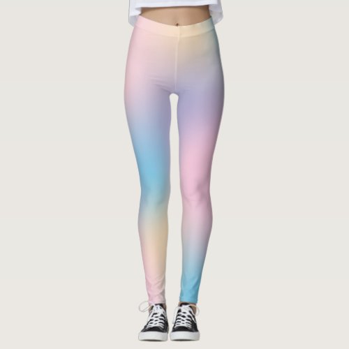 Fun Colorful Unicorn Gradient Mix 3 Leggings