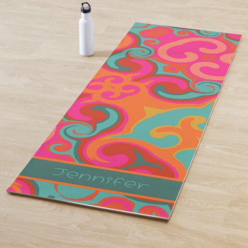  Fun Colorful Vibrant Abstract Swirls Inspirivity Yoga Mat