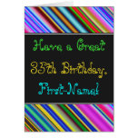 [ Thumbnail: Fun, Colorful, Whimsical 35th Birthday Card ]