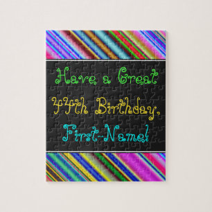 Fun, Colorful, Whimsical 44th Birthday Puzzle