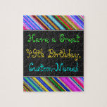 [ Thumbnail: Fun, Colorful, Whimsical 49th Birthday Puzzle ]