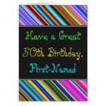 [ Thumbnail: Fun, Colorful, Whimsical 50th Birthday Card ]
