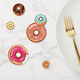 Fun Colorful Yummy Donut Party Confetti