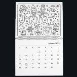Fun Coloring Calendar<br><div class="desc">Fun coloring calendar,  enjoy coloring with each new month</div>