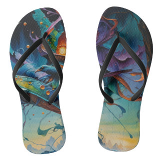 Fun colors flip flops