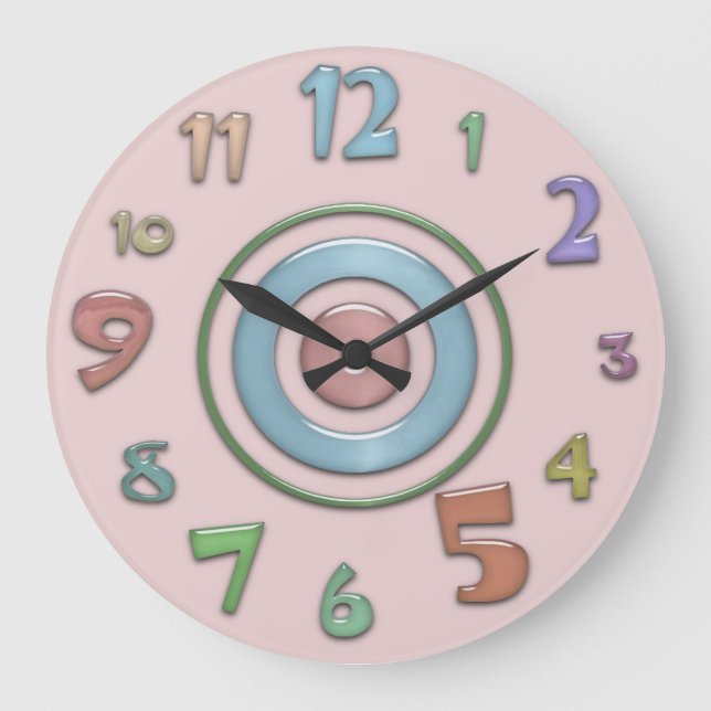 Fun Colors Wall Clock (Front)