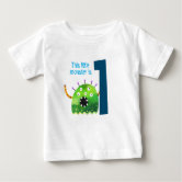 Monster first birthday shirt best sale