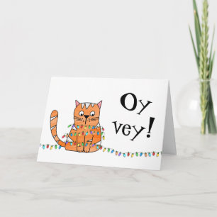 Fun Combo Christmas Hanukkah Holiday Greeting Card