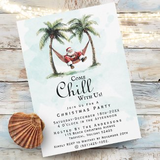 Fun Come Chill With Us Beach Christmas Party