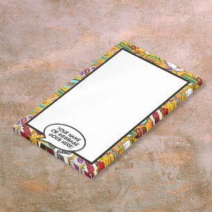 Fun Comic Book Speech Bubble Name Message Post-it Notes