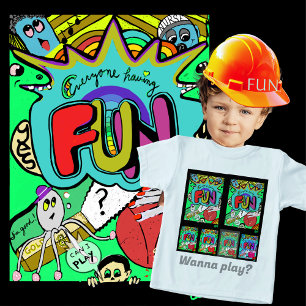 Fun Comic Illustration of Togetherness Toddler T-shirt