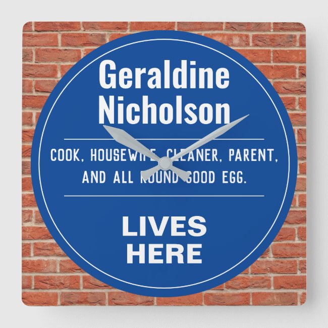 Fun Commemorative Style Wall Plaque