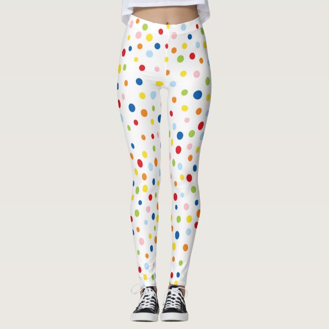 Fun confetti colorful leggings (Front)