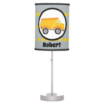 Fun Construction dump truck boys addname lamp Fun Construction dump truck boys addname lamp