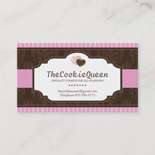Fun Cookie Bakery Business Card