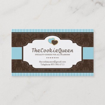 Fun Cookie Bakery Business Card by colourfuldesigns at Zazzle