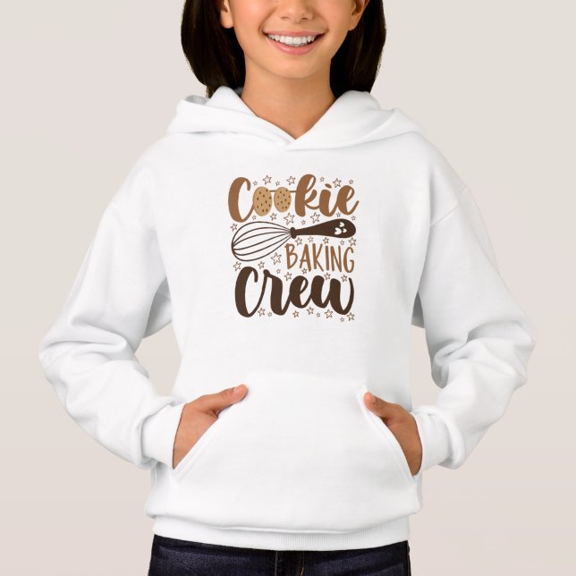 Fun Cookie Baking Crew Design Hoodie (Front)