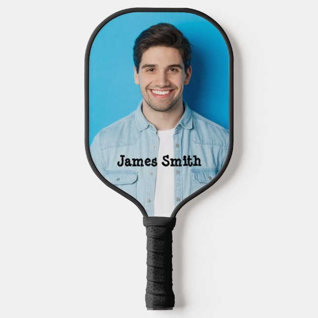Fun Cool Design (create, make) Your own Photo  Pickleball Paddle (Front)