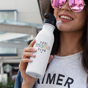 Fun Cool Mama Club, Mom Gift Water Bottle