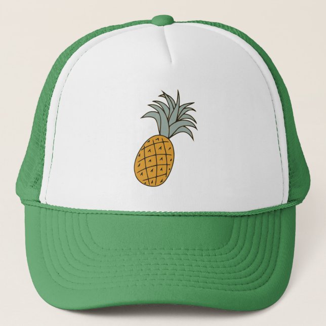 Fun cool pineapple  trucker hat (Front)