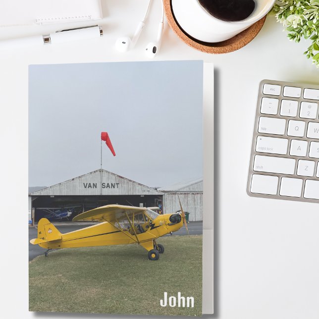 Fun, Cool Piper Cub J3 Aircraft Photo, Aviation Pocket Folder (Creator Uploaded)