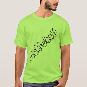 Fun Cool Retro Summer Outlined PICKLEBALL Text T-Shirt