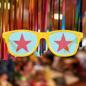 Fun Cool Star Custom Birthday Party Swag Shades