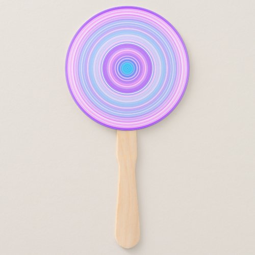 Fun Cotton Candy Colored  Hand Fan