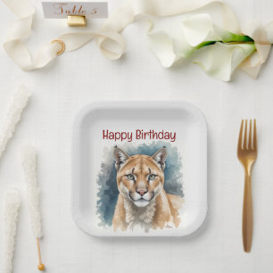  Fun Cougar Over the Hill Birthday Paper Plates